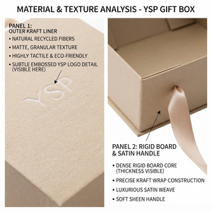 Conjunto de Embalagem de Cuidados com a Pele em Papel Kraft Luxuoso Sob Medida com Alça Portátil e Fechamento Magnético em Caixa Rígida Colapsável - Product Image 2