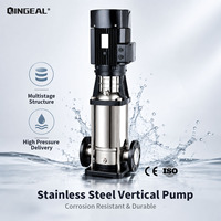 Pompa Sentrifugal Multistage OEM CDLF Baja Tahan Karat Penguat Tekanan Tinggi 220V 380V CE ISO9001 Garansi 1 Tahun