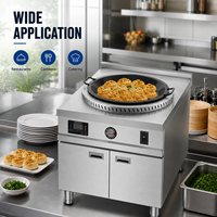 Fourneau à galettes électrique commercial en acier inoxydable, rond, 8KW 380V, pour restaurant, snack-bar, cuisine