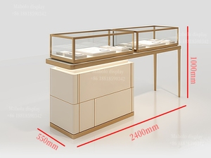 Chất lượng cao đầy đủ phụ kiện cho đồ trang sức hiển thị nhà máy-cung cấp kệ kính Tủ Ngăn Kéo kết hợp cho giới thiệu - Product Image 3