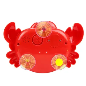Savon de crabe de bain pour enfants Machine à bulles salle de bain douche musique électrique automatique bulle crachant grenouille jouant jouet d'eau