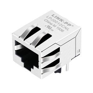 Pulse J0012D21NL Compatible 10/100 Base-T Tab Down 1 Port 8P8C EMI Shielded Ethernet RJ45 <span class=keywords><strong>Jack</strong></span> with Magnetics - Product Image 3