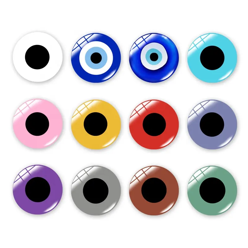 8mm/10mm/16mm/20mm Dragon Eyes Doll Dome Cabochons Eyes Half Round Glass Plastic ABS Eyes