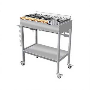 <span class=keywords><strong>Barbecue</strong></span> Rotatif Automatique Commercial Moderne en Acier Inoxydable Premium Foukou avec Système de Sécurité Flamme et Commande par Bouton - Product Image 6