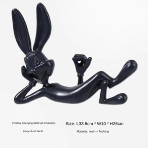 <span class=keywords><strong>Bugs</strong></span> Bunny Sáng Tạo Bên Nằm Nhựa TV Tủ Thân Thiện Với Môi Handmade Phim Hoạt Hình Thỏ Nhà & Khách Sạn Siêu Thị Trang Trí - Product Image 2