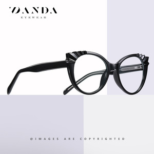 Danda Cat Eye Montures de lunettes à monture complète anti-lumière bleue unisexe 3510 - Product Image 1
