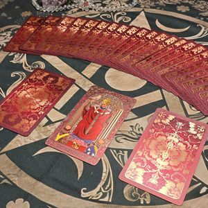 Cartas de Tarot <span class=keywords><strong>Vetter</strong></span> con Lámina Dorada, Impresión a Color, Resistentes al Agua, con Manual de Instrucciones en Inglés, Papel Ecológico y Duradero - Product Image 4