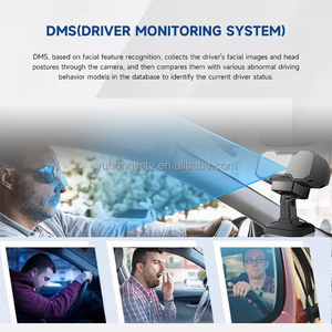 Caméra de surveillance conducteur IA 1080P HD DMS grand angle avec reconnaissance faciale et <span class=keywords><strong>d</strong></span>étection de fumée et <span class=keywords><strong>d</strong></span>'utilisation de téléphone pour flotte de camions - Product Image 4