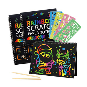 Usine arc-en-ciel ensemble à gratter panier <span class=keywords><strong>de</strong></span> Pâques pour enfants <span class=keywords><strong>dessin</strong></span> coloriage artisanat pour filles garçons anniversaire saint valentin jouets - Product Image 1