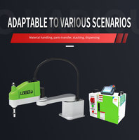 Bras robotisé SCARA 4 axes avec PLC et moteur, capacité de charge utile de 8 kg, portée de 800 mm pour la préhension et le placement de matériaux