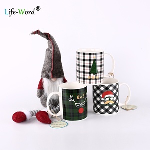 Cadeau de Noël ensemble tasse à café en <span class=keywords><strong>porcelaine</strong></span> <span class=keywords><strong>fine</strong></span> ensemble de tasses à thé tasse en céramique colorée de grande capacité nouvelle tasse en <span class=keywords><strong>porcelaine</strong></span> osseuse personnalisée - Product Image 4