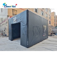 Tente de simulateur de golf gonflable en PVC commercial, tente de projection pour le golf gonflable