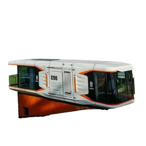 Maison mobile Shisu C90 en aluminium, capacité 4-6 personnes, avec climatiseur, lit, salle de bain, cuisine, rangement - Product Image 1