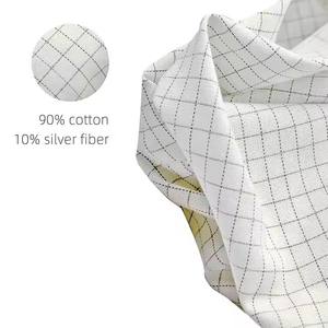 Les draps <span class=keywords><strong>housse</strong></span> ESD de mise à la terre 10% fibre d'argent et 90% pur coton favorisent la relaxation Linge de lit - Product Image 6