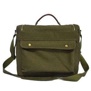 Sac à bandoulière pour appareil photo reflex numérique homme, en toile verte, multifonctionnel, avec insert amovible, style vintage, fabriqué en usine BSCI, pour ordinateur portable. - Product Image 3