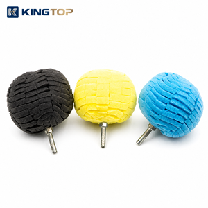 KINGTOP PB-26 Boule de polissage en mousse pour coins morts 80mm avec tige de fixation métallique pour la retouche de peinture automobile et le lustrage de carrosserie - Product Image 1