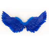 Ailes d'ange en plumes avec lumières rougeoyantes utilisation intérieure étanche adulte blanc Performance dos décoration accessoires de noël