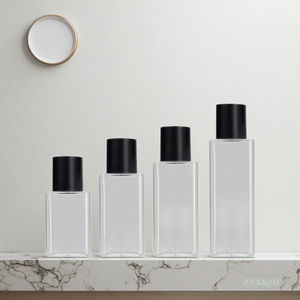 <span class=keywords><strong>ขวด</strong></span>พลาสติก PET ทรงเหลี่ยม ขนาด 60 มล. 100 มล. 120 มล. 150 มล. 200 มล. พร้อมฝาเกลียว สำหรับบรรจุภัณฑ์ผลิตภัณฑ์บำรุงผิว โทนเนอร์ โลชั่น เครื่องสำอาง - Product Image 2