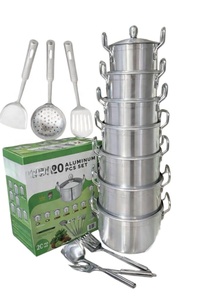 Olla Grande <span class=keywords><strong>de</strong></span> Aluminio <span class=keywords><strong>de</strong></span> Alta Calidad para Sopa y Caldo, con 2 Asas y Tapa, para Cocinas <span class=keywords><strong>de</strong></span> Gas e Inducción, Venta al por Mayor para Papúa Nueva Guinea - Product Image 5
