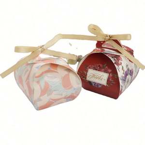 Boîtes à dragées de mariage à motif flamant rose, best-seller, multicolores, boîtes à gâteaux, sacs à bonbons, emballage logistique, papier artistique, 1000 pièces, acceptés - Product Image 1