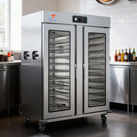 Chariot chauffe-plats mobile Truelen électrique, double couche or et argent, en acier inoxydable, économe en énergie 2.6KW, pour cuisine commerciale