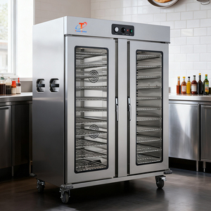 รถเข็นอุ่นอาหารเคลื่อนที่แบบชั้นวางทอง-เงิน ใช้ไฟฟ้า ทำจากสแตนเลส เหมาะสำหรับครัวเชิงพาณิชย์ ร้านอาหาร และบุฟเฟ่ต์ - Product Image 1