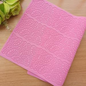 Stuoia professionale del merletto dello zucchero del modello di fiore in rilievo 3d del forno nuova muffa del fondente strumenti di decorazione della torta della muffa del silicone del fondente - Product Image 4