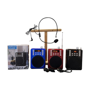 KTX-1601 Cá Nhân Hộp Âm Thanh Với Tai Nghe FM AM Đài Phát Thanh Loa Video Ghi Âm Karaoke Microphone Cầm Tay Stereo Khuếch Đại - Product Image 6