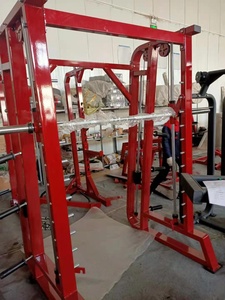 Máquina <span class=keywords><strong>Smith</strong></span> Comercial para Gimnasio, Construcción de Acero Resistente con Bloqueo de Seguridad y Barra Ajustable - Product Image 5