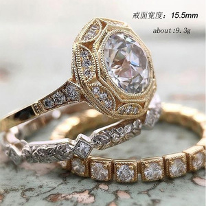 Set di Tre Anelli Geometrici con Zirconi Incastonati per Donne, Gioielli Eleganti e alla Moda - Product Image 5