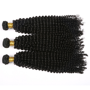 Capelli Vergini Naturali Cinesi 100% Non Trattati, Ricci Crespi, <span class=keywords><strong>Extension</strong></span> per Trecce <span class=keywords><strong>con</strong></span> Doppia Trama a Macchina - Product Image 5