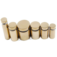 M19 M25 Acier Inoxydable A2 A4 A2-70 A2-80 A4-70 A4-80 Finition Dorée Placage Enseigne Murale Verre Standoff