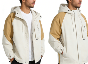 Chaqueta <span class=keywords><strong>Cortavientos</strong></span> para <span class=keywords><strong>Hombre</strong></span> con Capucha, para <span class=keywords><strong>Montaña</strong></span> y Aire Libre, Tallas Grandes, Casual, Impermeable, Transpirable, con Cremallera, Logotipo Personalizado Bordado, Bloques de Color - Product Image 2