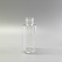 Fournisseur de flacons en PET cylindriques OEM de 60 ml 24/410 pour lotion, tonique, soins de la peau, nettoyage personnel, emballage cosmétique