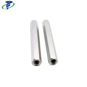 น็อตคัปปลิ้งอะลูมิเนียมชุบสีเงินแบบหกเหลี่ยมยาว UNC # 8-32 - Product Image 4