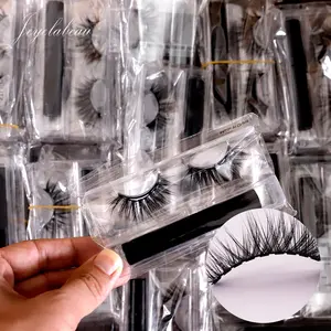 ขายส่ง Glamnetic ที่กำหนดเองฉลากส่วนตัวผ้าไหม3d Faux Mink 5d False Eyelash Extension ขนตาแม่เหล็กแม่เหล็ก5