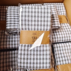 Juego de Paños de Cocina Nórdicos a Cuadros y Rayas, 100% Algodón, Juego de Tres Piezas, Suministro Transfronterizo - Product Image 4