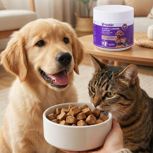 Soins <span class=keywords><strong>de</strong></span> santé <span class=keywords><strong>pour</strong></span> animaux <span class=keywords><strong>de</strong></span> compagnie, soulagement des allergies, 120 comprimés à mâcher, <span class=keywords><strong>pour</strong></span> chiens et chats, soulagement des allergies saisonnières, saveur bœuf et canard, complément alimentaire - Product Image 3