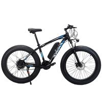 Vélo de montagne à pneus larges Batterie au lithium 48v 10ah Vélo à double frein à disque