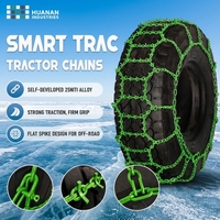 Cadenas para Neumáticos de Alta Resistencia SMART T, Cadenas de Tracción de Acero Aleado con Barra Transversal de Enlace Giratorio para Tractor, Camión, SUV, ATV, Nieve y Hielo