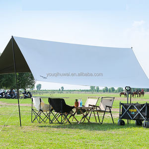 Venta al por mayor de carpas de lona refugio grande <span class=keywords><strong>sombra</strong></span> de picnic portátil personalizado camping mosca hoja dosel - Product Image 1