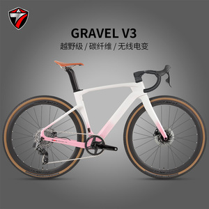 Vélo de route en fibre de carbone Gravel V3 700c, cadre rigide, frein à disque simple, type standard - Product Image 5