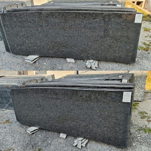 Prix d'usine, dalle de granit noir cendré personnalisée pour la décoration murale de cuisines et salles de bain, villas et hôpitaux, export en vrac en Inde - Product Image 4