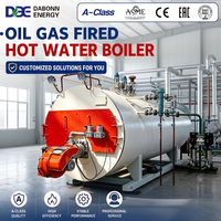 Chaudière industrielle à eau chaude à tubes de fumée à 3 passages 0,35 MW 1,5 MW 1,4 MW pour système de chauffage d'hôtel, certifiée CE ISO, usine certifiée