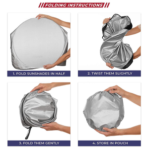 Xiangta 170T 190T 210T All Seasons Parabrisas de coche automotriz universal Parasol de coche para parabrisas de coche - Product Image 6
