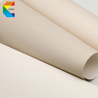 Papier peint à texture de tissage horizontal, revêtement mural en PVC imperméable et ignifuge de qualité commerciale en gros