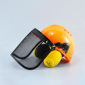 PPEキットABS耐久性高品質安全ヘルメット取り付けフェイスシールドイヤーマフスプラッシュガードエンジニアリング建設安全ヘルメット - Product Image 4