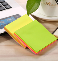 Feuillet autocollant coloré pour mémo, bloc-Notes autocollant avec Logo personnalisé, fournitures de bureau, vente en gros, 50 pièces