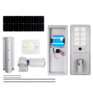 ไฟถนนพลังงานแสงอาทิตย์ 80W 100W แบบรวม LED ติดผนัง อลูมิเนียมอัลลอยด์ แผงโซลาร์เซลล์โมโนไซริเดียม - Product Image 3