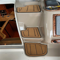 Tapis de pont en mousse EVA pour plateforme de bain et cockpit de bateau 2007 Larson Cabrio 350, style SeaDek MarineMat Gatorstep, auto-adhésif